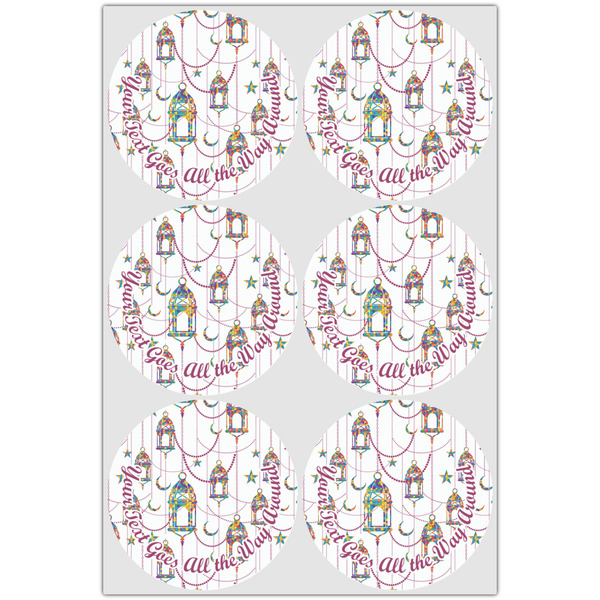 Hanging Lanterns Icing Circle - Large - Set of 6