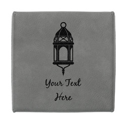 Hanging Lanterns Jewelry Gift Box - Engraved Leather Lid