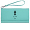 Hanging Lanterns Ladies Leatherette Wallet - Laser Engraved- Teal