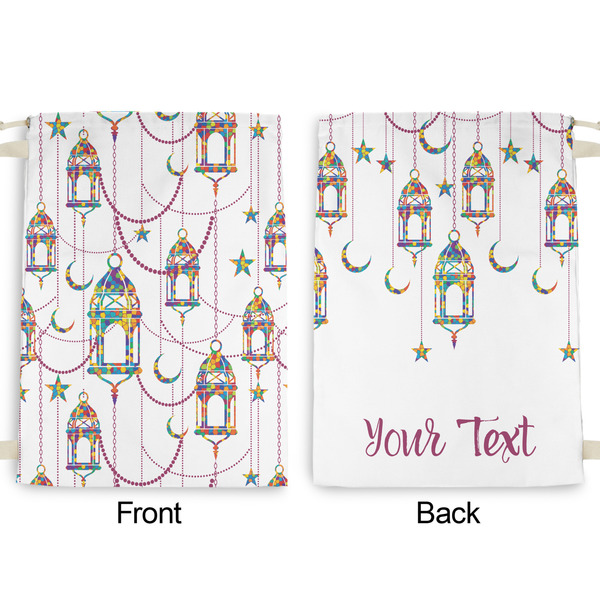 Hanging Lanterns Large Laundry Bag - Front & Back View