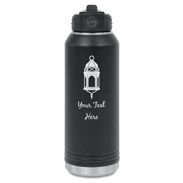 Custom Hanging Lanterns Water Bottle - Laser Engraved - Front