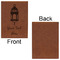 Hanging Lanterns Leatherette Journal - Large - Single Sided - Front & Back View