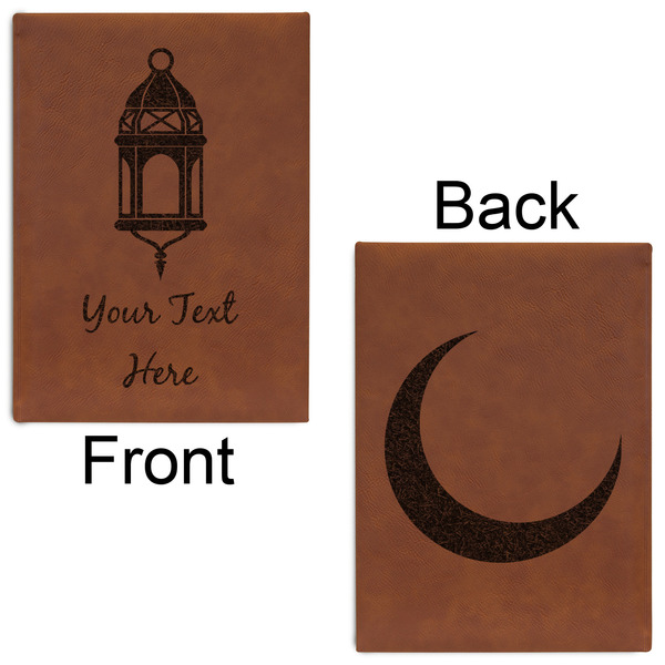 Hanging Lanterns Leatherette Journals - Large - Double Sided - Front & Back View