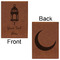 Hanging Lanterns Leatherette Journals - Large - Double Sided - Front & Back View
