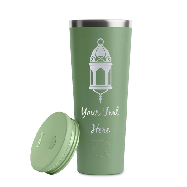 Hanging Lanterns Light Green RTIC Everyday Tumbler - 28 oz. - Lid Off
