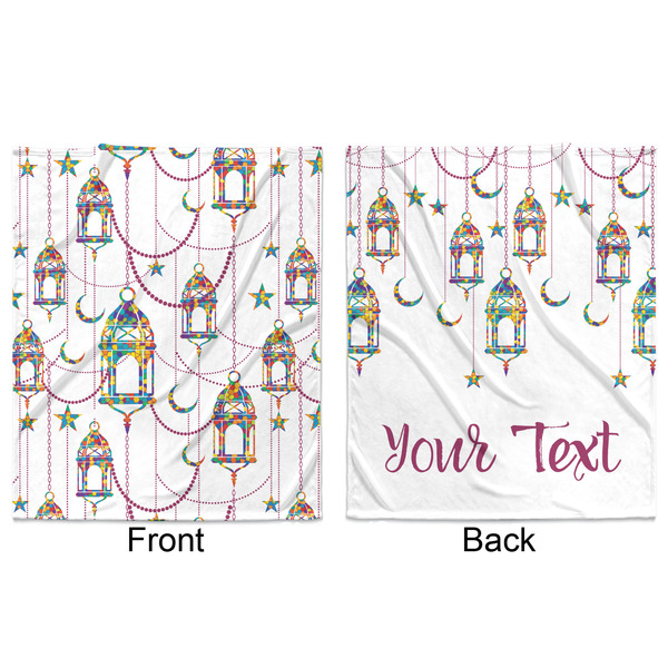 Hanging Lanterns Minky Blanket - 50"x60" - Double Sided - Front & Back