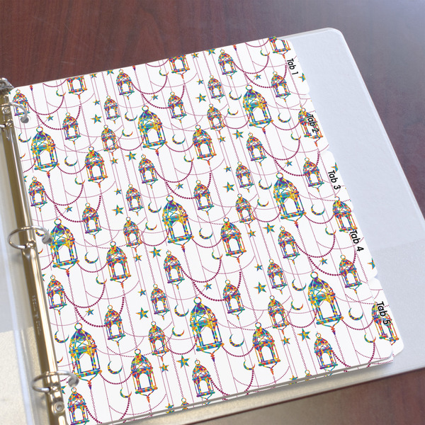 Hanging Lanterns Page Dividers - Set of 5 - In Context
