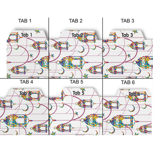 Hanging Lanterns Page Dividers - Set of 6 - Approval