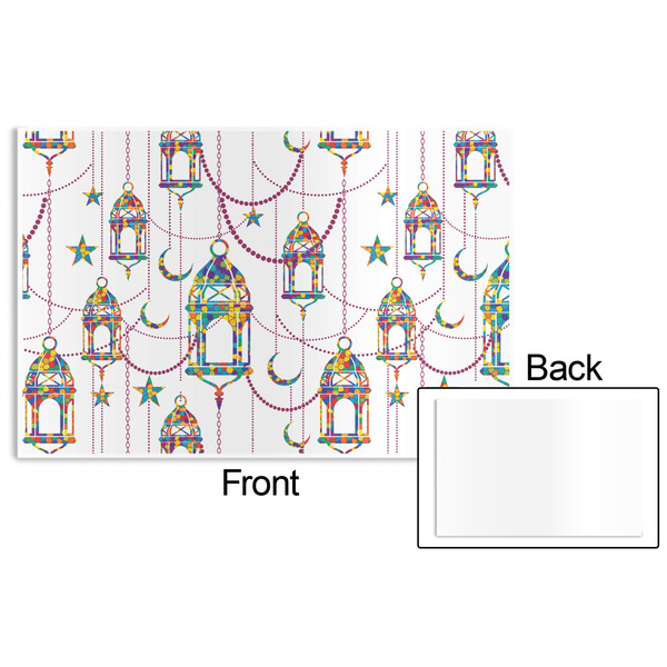 Hanging Lanterns Disposable Paper Placemat - Front & Back