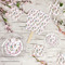 Hanging Lanterns Party Supplies Combination Image - All items - Plates, Coasters, Fans