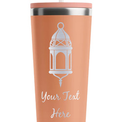 Hanging Lanterns RTIC Everyday Tumbler with Straw - 28oz - Peach - Double-Sided