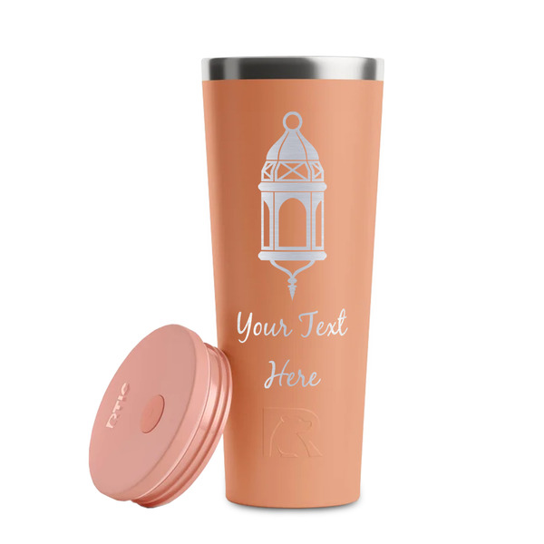 Hanging Lanterns Peach RTIC Everyday Tumbler - 28 oz. - Lid Off