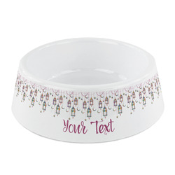 Hanging Lanterns Plastic Dog Bowl - Small