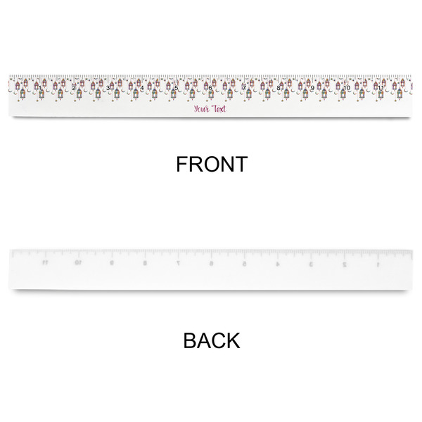 Hanging Lanterns Plastic Ruler - 12" - APPROVAL