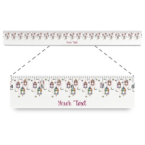 Custom Hanging Lanterns Plastic Ruler - 12"