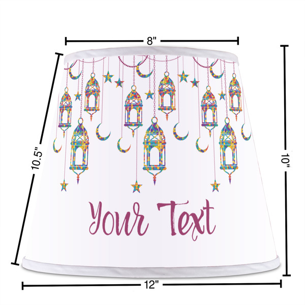 Hanging Lanterns Poly Film Empire Lampshade - Dimensions