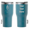Hanging Lanterns RTIC Tumbler - Dark Teal - Double Sided - Front & Back