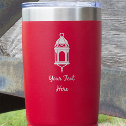 Hanging Lanterns 20 oz Stainless Steel Tumbler - Red - Single Sided