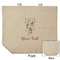 Hanging Lanterns Reusable Cotton Grocery Bag - Front & Back View