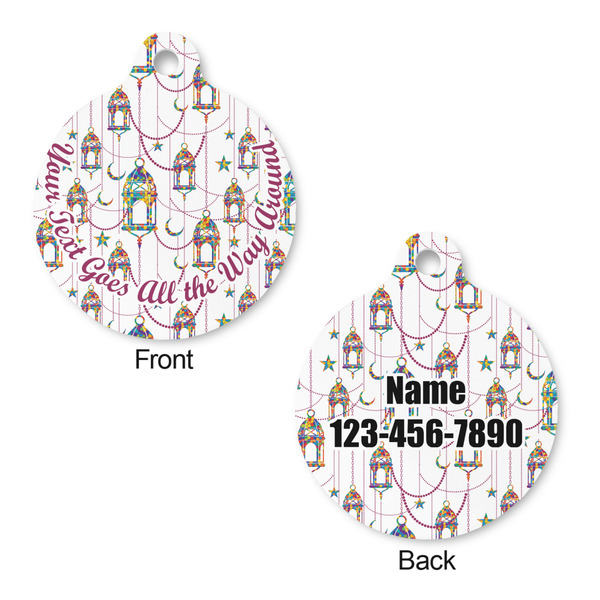 Hanging Lanterns Round Pet ID Tag - Large - Approval