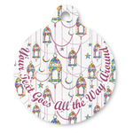 Hanging Lanterns Round Pet ID Tag