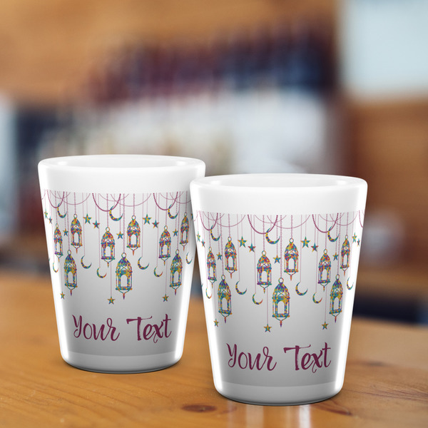 Hanging Lanterns Shot Glass - White - LIFESTYLE