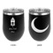 Hanging Lanterns Stainless Wine Tumblers - Black - Double Sided - Approval
