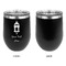 Hanging Lanterns Stainless Wine Tumblers - Black - Single Sided - Approval