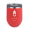 Hanging Lanterns Stainless Wine Tumblers - Coral - Double Sided - Front