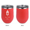 Hanging Lanterns Stainless Wine Tumblers - Coral - Single Sided - Approval