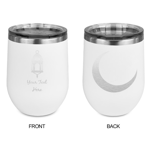 Hanging Lanterns Stainless Wine Tumblers - White - Double Sided - Approval