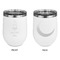 Hanging Lanterns Stainless Wine Tumblers - White - Double Sided - Approval