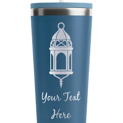 Hanging Lanterns RTIC Everyday Tumbler with Straw - 28oz - Steel Blue - Double-Sided