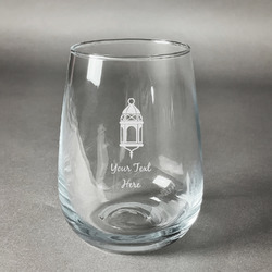 Hanging Lanterns Stemless Wine Glass - Engraved