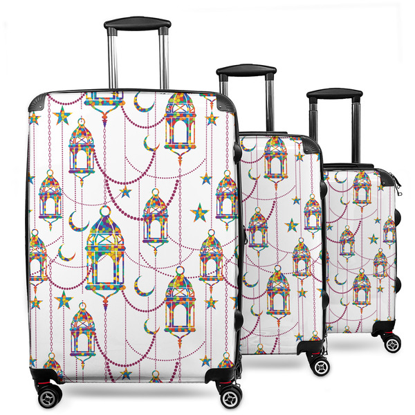 Custom Hanging Lanterns 3 Piece Luggage Set - 20" Carry On, 24" Medium Checked, 28" Large Checked