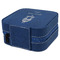 Hanging Lanterns Travel Jewelry Boxes - Leather - Navy Blue - View from Rear
