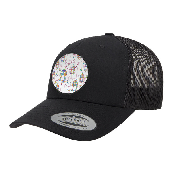 Custom Hanging Lanterns Trucker Hat - Black