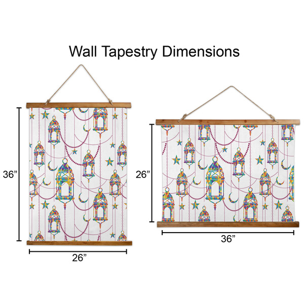 Hanging Lanterns Wall Hanging Tapestries - Parent/Sizing
