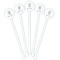 Hanging Lanterns White Plastic 5.5" Stir Stick - Fan View