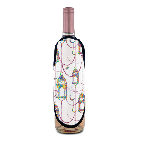 Hanging Lanterns Wine Bottle Apron - IN CONTEXT