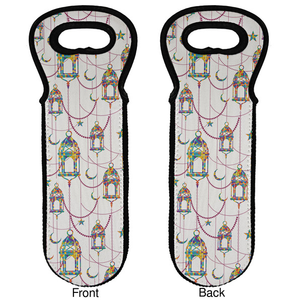 Hanging Lanterns Wine Tote Front & Back