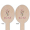 Hanging Lanterns Wooden Food Pick - Oval - Double Sided - Front & Back
