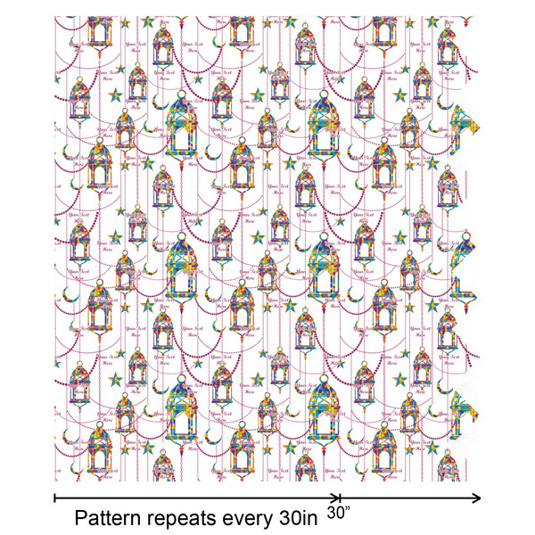 Hanging Lanterns Wrapping Paper Roll - Satin - Partial Roll