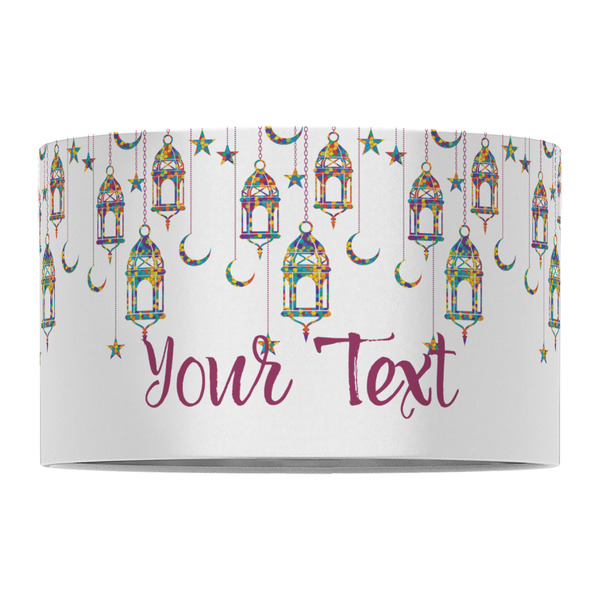 Moroccan Lanterns 12" Drum Lampshade - FRONT (Fabric)