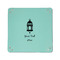 Moroccan Lanterns 6" x 6" Teal Leatherette Snap Up Tray - APPROVAL