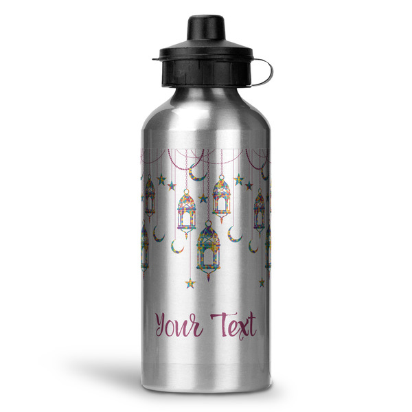 Custom Hanging Lanterns Water Bottle - Aluminum - 20 oz - Silver