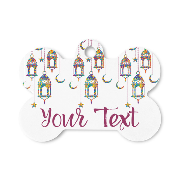 Custom Hanging Lanterns Bone Shaped Dog ID Tag - Small