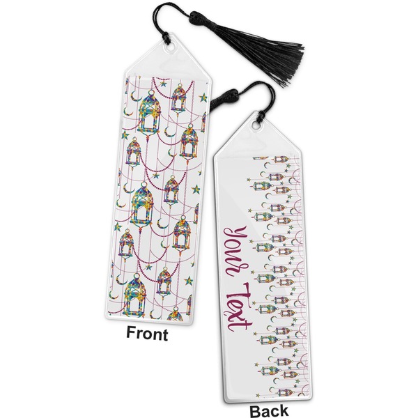 Arabian Lamps Bookmark with tassel - Front and Back