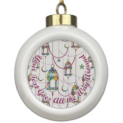 Hanging Lanterns Ceramic Ball Ornament