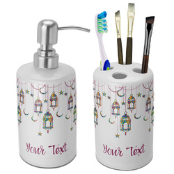 Hanging Lanterns Ceramic Bathroom Accessories Set